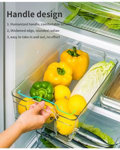 Sanga <b>Large</b> Capacity Refrigerator Stackable <b>Plastic</b> Kitchen Transparent Food <b>Storage</b> & <b>Container</b> <b>Storage</b> Boxes With Handles - Product Image 4