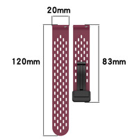 Bracelet en silicone officiel pour Watch GT5 18/20/22MM avec boucle à pression