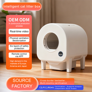 Bac à litière intelligent pour chat, directement de l'usine, contrôle par application WiFi, désodorisant, entièrement fermé, anti-éclaboussures - Product Image 2