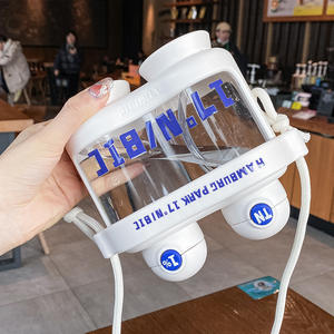 Summer Creative Fashion Pot de sport de grande capacité Outdoor Children's Double Lid Camping Kettle for Direct Drinking Drink - Product Image 2