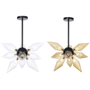 Nórdico posmoderno sala de estar dormitorio salón simple café restaurante exclusivo eléctrico plateado bola de cristal candelabro de arte del hierro - Product Image 6