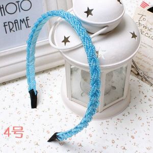 Perline di lusso con perline intrecciate fatte a mano in cristallo intrecciato Multi colore Design geometrico di alta qualità da donna fascia per il lavaggio del viso - Product Image 6