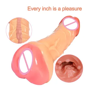Mannelijke Penis Vagina & Anus Pocket Masturbator,Penis Mouw Voor Mannen Lul Voor Vrouwen Rubber Dildo Volwassen Seksspeeltje Voor Vrouwelijke Koppels