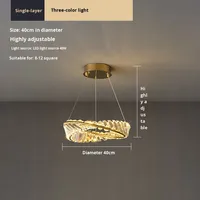 Lustre en cristal postmoderne de concepteur élégant simple italien minimaliste suspension pour salon chambre à coucher-disponible milieu