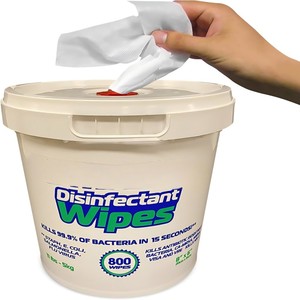 OEM/ODM抗菌800カウント消毒ワイプジムワイプクリーニングワイプ表面と機器の消毒とクリーニング - Product Image 1