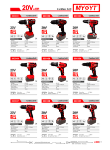 20V akülü matkap 22N.m Max tork 0-350/0-1300rpm yüksüz hız 25 tork ayarları 10mm Chuck boyutu LED ışık fırça motoru - Product Image 4