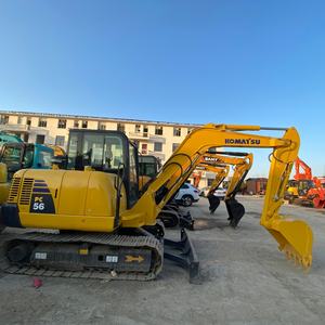 Excavatrice sur chenilles Komatsu PC56 d'occasion de 6 tonnes, économique en carburant, puissante, durable et populaire, pour usage agricole et domestique - Product Image 1
