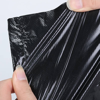 Sacs poubelles en plastique noir personnalisés en gros, sacs à déchets ménagers avec poignée portable pour la cuisine et la maison