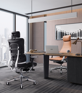 Silla ejecutiva de oficina de cuero ajustable, diseño ergonómico de espalda alta, ejecutiva Boss - Product Image 6