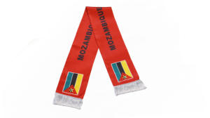 Écharpe Drapeau du Mozambique en Gros, Produits Personnalisés pour Supporters de Football, Écharpe Drapeau National, Écharpes à Pompons, Châle - Product Image 2
