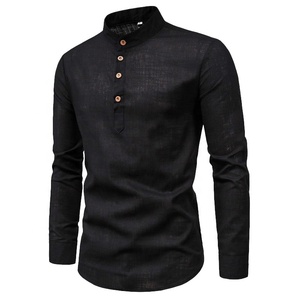 Camicia Bianca a Maniche Lunghe da <span class=keywords><strong>Uomo</strong></span>, Vestibilità <span class=keywords><strong>Slim</strong></span>, Abbigliamento Primaverile e Autunnale, Camicia Formale <span class=keywords><strong>Blu</strong></span> - Product Image 6