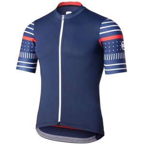 Maillot de cyclisme pour hommes, manches courtes, dégradé noir et rouge, fermeture éclair intégrale, vêtements de sport pour vélo - Product Image 5