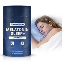 Compléments alimentaires VitaSpring OEM en bonbons gélifiés à la mélatonine pour le sommeil, marque privée, avec magnésium, 5-HTP, vitamine B6, mélatonine biologique