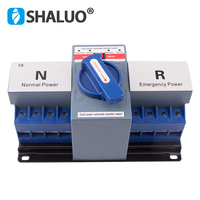 Commutateur de transfert automatique SLQ3 ATS 63A 100A monophasé double alimentation pour groupe électrogène diesel 4P - Pièces de groupe électrogène