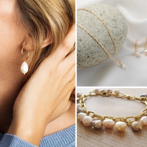 Colgante de Perla de Agua Dulce Barroca de 8mm, Natural e Irregular, de Acero Inoxidable, Accesorios DIY para Joyería Femenina - Product Image 3