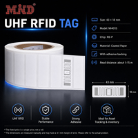 Etiqueta RFID, Etiqueta UHF IMPINJ MONZA R6P 860-960mhz EPC Gen2 para Control de Inventario