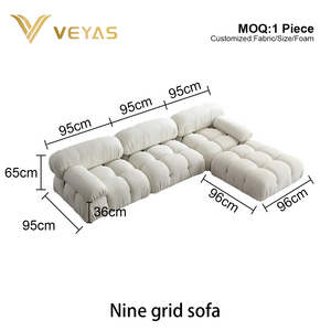 Ideas for <b>Small</b> Spaces 2026 Modern Space Saving Packing <b>Sofas</b> Para Sala Living Room Furniture Wholesaler From Foshan China - Product Image 6