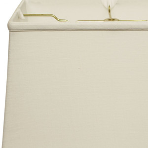 HMS 14 \ "paralume in lino rettangolare bianco minimalista tradizionale costiero rustico asiatico Design per illuminazione domestica - Product Image 3