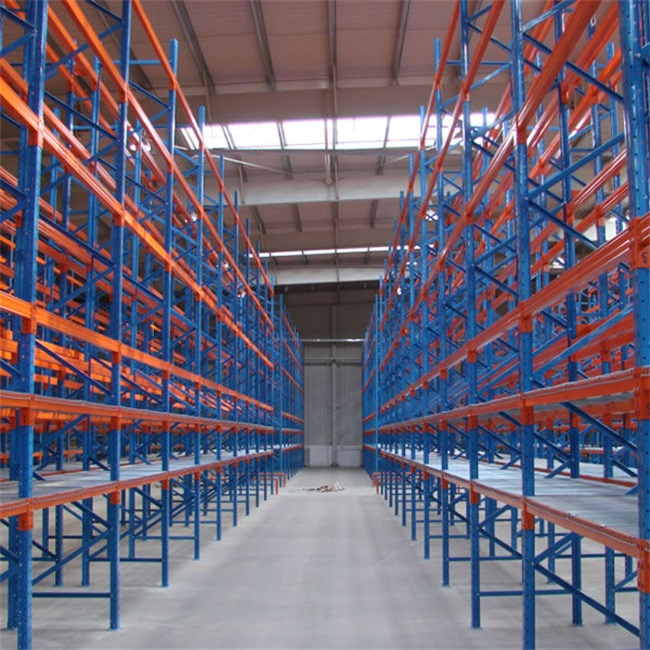 Q235 Heavy Duty Storage Racks Transport Galvanized Steel Stacking Movable Post Metal Pallet Racking