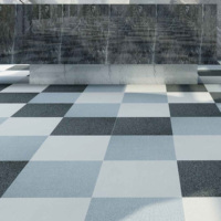 Beijing Silverstone Acoustic Black White Teppich fliesen Woven Cut Pile Square Teppich Schlafzimmer Außentür Golf Gebet PP Material