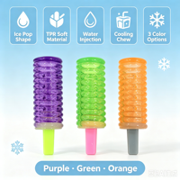 Jouet à mâcher pour chien Doggy Ice Pop, jouet rafraîchissant pour animaux de compagnie rempli d'eau en TPR pour l'été