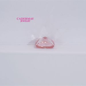 Cadermay Jewelry Pink Princess Cut Lab Grown Diamond 1ct 2ct 3ct For Jewelry Making - Product Image 2