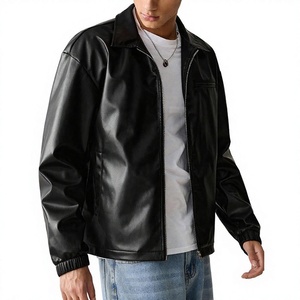 Veste d'hiver en cuir pour homme, professionnelle et résistante, personnalisable selon votre propre design, pour un usage décontracté. - Product Image 1