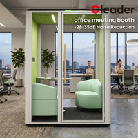 Cabine de réunion de bureau portable, pod de bureau insonorisé avec réduction du bruit de 28-35 dB pour une excellence au travail