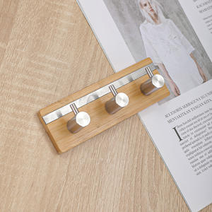 Gancho de baño montado en la pared de BAMBOO, gancho adhesivo fuerte para abrigos y toallas con características clave autoadhesivas extraídas - Product Image 4