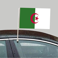 Drapeaux de poche algériens imprimés numériquement en gros 14*21cm 20*30cm Jeu de sports de plein air Événements électoraux faits