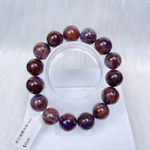 <b>Amethyst</b> <b>bracelet</b> high-quality <b>amethyst</b> inclusions quartz beads natural female and male <b>crystal</b> <b>bracelets</b> - Product Image 1