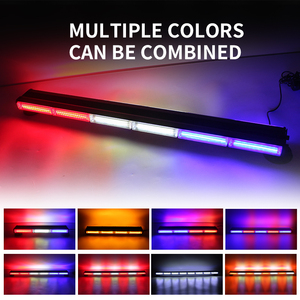 Nueva Barra de Luces de Advertencia LED COB de Doble Cara HJ, Luces Intermitentes de Peligro para Techo de Coche, Luces Estroboscópicas de Emergencia Magnéticas de Aleación de Aluminio de 48 W - Product Image 3