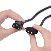 Cable de Extensión de Alimentación 16A 220V C20 C21 IEC320 con Revestimiento de PVC, Certificado SEV para Dispositivos Electrónicos Industriales y de Consumo