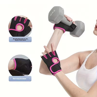 Guantes de Entrenamiento Deportivos Antideslizantes de Silicona con Dorso Hueco para Fitness, Ejercicio, Levantamiento de Pesas, Entrenamiento Deportivo, Guantes de Gimnasio para Mujer