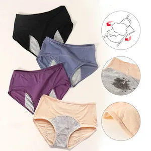 40444 Dropshipping 10sizes Mesh Breathable Period Underwear Menstruation Leak Proof Physiological Plus Size Menstrual Panties