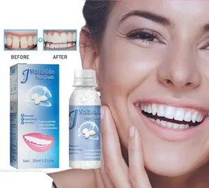 Cola adesiva temporária de resina para dentes, fio de resina adesiva para decoração de dentes, resina de cola para suportes falsos oem 5/10/15/20g