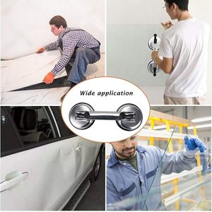 Vente chaude Double Griffes Ventouses à vide Poignée à vide robuste pour fenêtre/carreaux/miroir/granit/sol Support personnalisé - Product Image 6