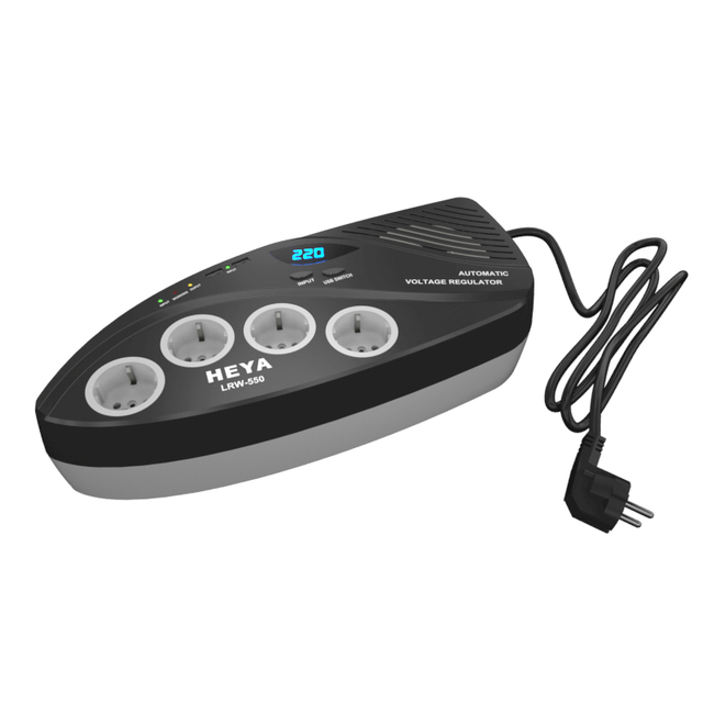 2KVA/1600W Portable AVR Single-Phase Voltage Regulator 220V Whole House Generator Voltage Protection AC Current Type Stabilizer