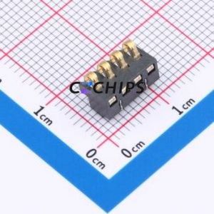 GT-BTP25004-0400A-010A Blade/Spring Contact Battery Connector SMD,P=2.5mm Connector Spring Contact Type 2.5mm 4P Vertical Mount - Product Image 1