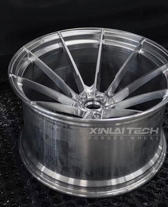 Rines de Aleación Forjados XINLAI de 17, 18 y 19 Pulgadas, 5x112, Monobloque de 1 Pieza, Color Gris Metálico, Cóncavos Profundos, Personalizados para BMW, Mercedes, Audi, <span class=keywords><strong>Porsche</strong></span> - Product Image 3