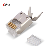 Câble Ethernet FTP CAT6 4 paires avec connecteur RJ45 et gaine de protection |   Solution Réseau Blindée Haute Densité pour Centres de Données Marque Ripo 50V AC