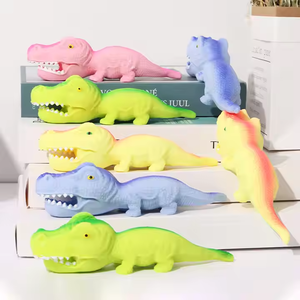Wholesale Factory Dinosaur Stress Reliever Pinky Decompression Dinosaur <b>Squeeze</b> Squishy Toys for Kids Boys and Girls - Product Image 4
