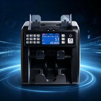 Contadores de billetes con doble CIS, clasificador de moneda de valor mixto, máquina contadora de dinero