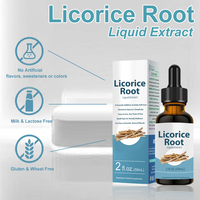 Flexible pour se fondre dans vos boissons préférées Extrait liquide de racine de réglisse Gouttes de racine de réglisse