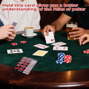 Tabella delle Classifiche di Mani di Poker, Regole di Classificazione delle Carte per Principianti, Carte di Riferimento Rapido per Texas Hold'em - Product Image 6