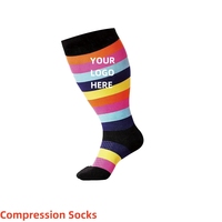 Doux Confortable Grande Taille Femmes Hommes 20-30mmhg Extra Large Mollet Genou Haut xxxl Sports Chaussette de Compression