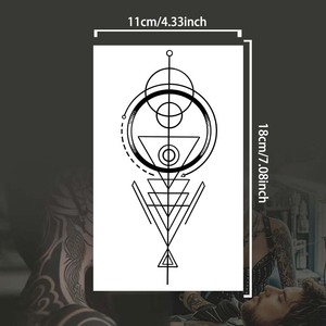 Tatuaggio temporaneo Semi permanente tatuaggio impermeabile a prova di sudore per 2 settimane realistico tatuaggio Anti-attrito per braccio della gamba - Product Image 5