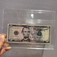 Étui de protection pour billets de banque avec scellage par ultrasons, collection de billets de banque, porte-billets en plastique rigide