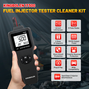 2025 KINGBOLEN IT300 Kit de herramientas de limpiador y probador de inyector de combustible Universal funciona con la mayoría de los camiones y motocicletas de 12V - Product Image 2