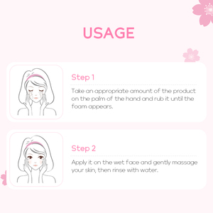 Nettoyant visage Fenyi Japan Cherry Blossom 50g, hydratant, extrait de Sakura, nettoyage en profondeur - Product Image 6